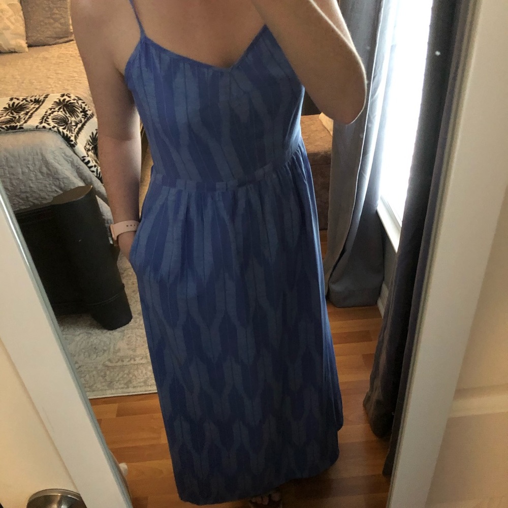 J. Crew Blue Patterned Sundress - Picture 3 of 5